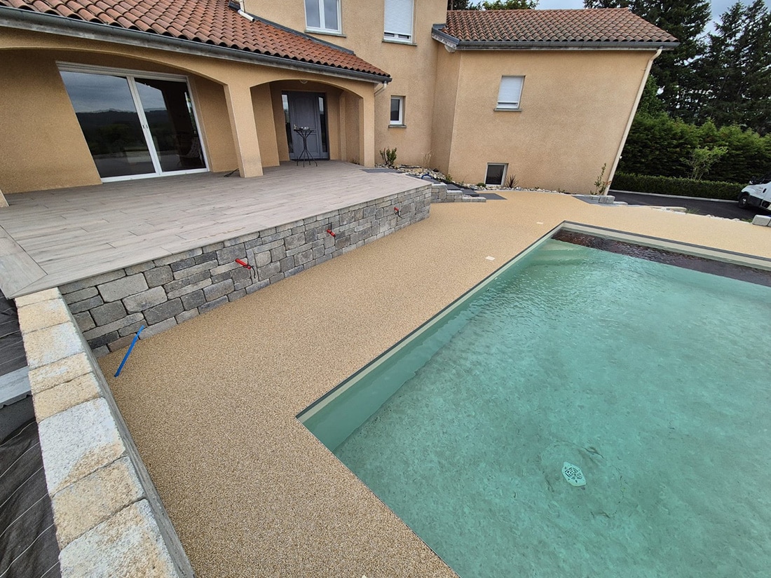 Réfection des plages de piscine